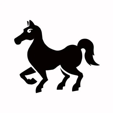 Monkey marmoset silhouette, symbol, vector illustration eps 10 Stock Illustration