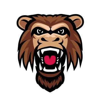 Monkey mascot logo vector. Animal vector illustration Stock Illustration