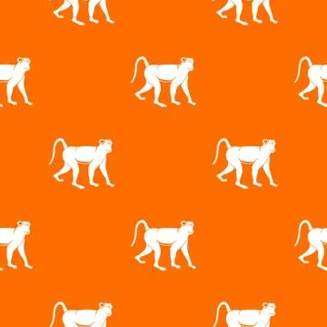 Monkey pattern seamless Illustrazione stock