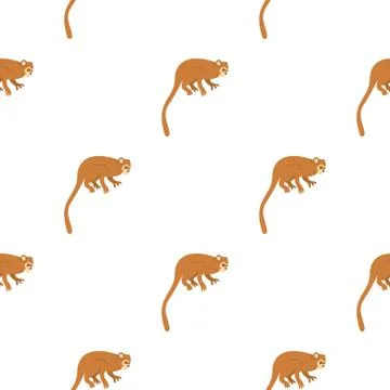 Monkey pattern seamless Stock Illustration
