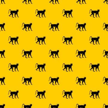 Monkey pattern vector Stock Illustration