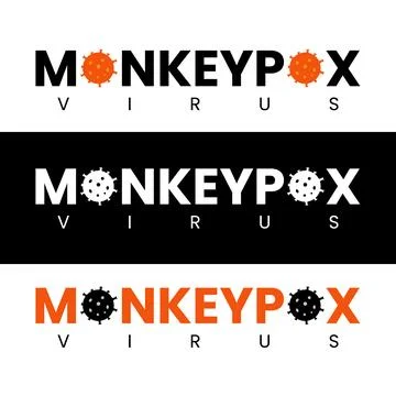 Monkey Pox Virus  Text. Vector Text of Monkey Pox Virus. Vector Illustration Stock Illustration