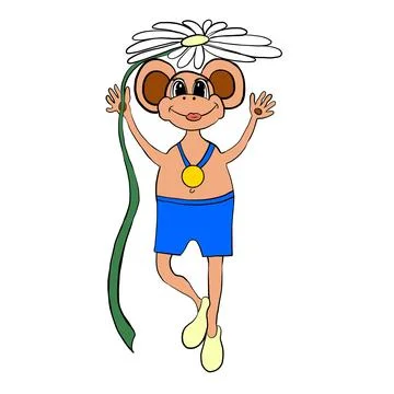 Monkey, profession, monkey fun,different professions Stock Illustration