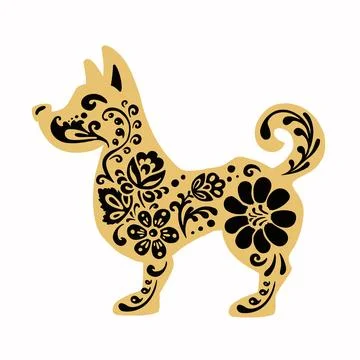 Monkey with retro painted black and gold vector illustration eps 10 Stock Illustration
