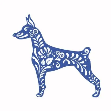 Monkey with retro painted blue, vector illustration eps 10 Stock Illustration