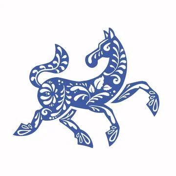 Monkey with retro painted blue, vector illustration eps 10 Stock Illustration