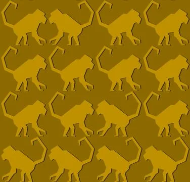 Monkey seamless pattern Stock Illustration