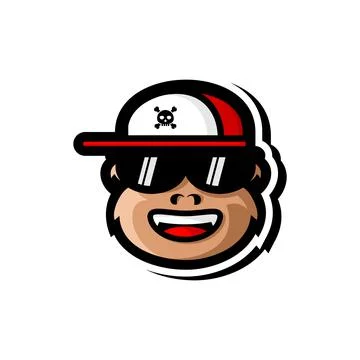 MONKEY SMILE VECTOR Illustrazione stock