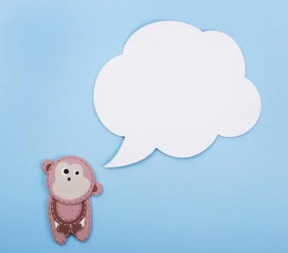 Monkey Speech Bubble Stock Photos