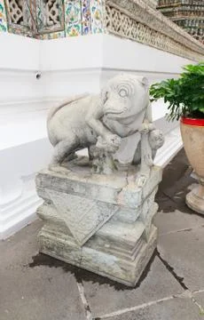 Monkey statue Stock Photos