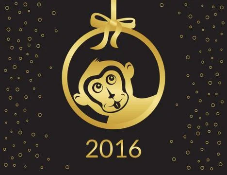 Monkey symbol Illustrazione stock