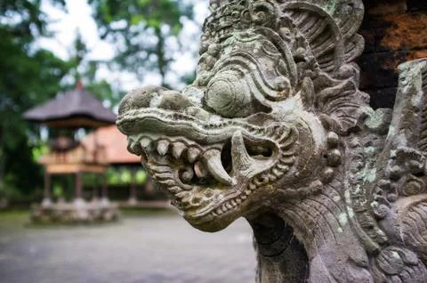 Monkey temple in bali monkey forest, indonesia Stock Photos