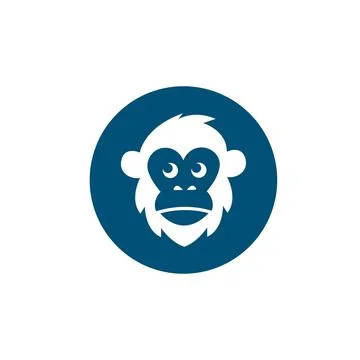 Monkey vector logo icon illustration design Stock Illustration