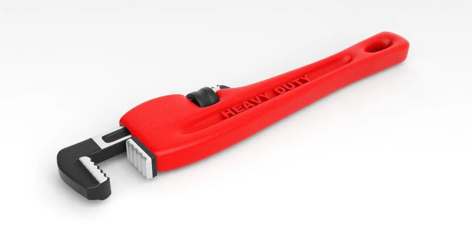 Monkey Wrench tool white background Stock-Illustration