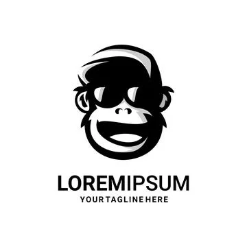 MONKEY YOUNG HAT Illustrazione stock