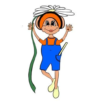 Monkey,monkey, profession, monkey fun, monkey doctor, monkey builder, monkey car Illustrazione stock