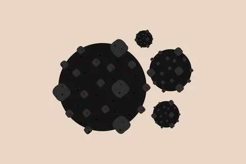 Monkeypox symbol vector illustration. Flu, coronavirus, black fungus Stock Illustration