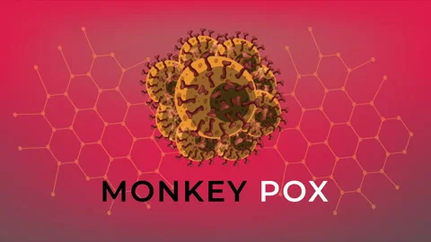 Monkeypox virus banner for awareness and alert against with abstract background  Stock Footage 292747449