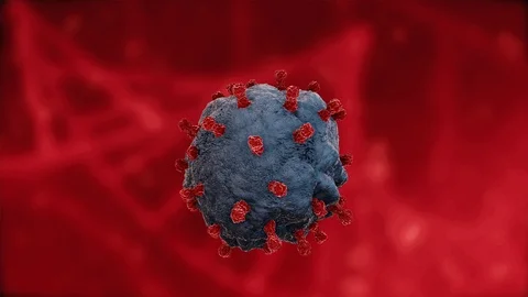 Monkeypox Virus Cell 2022. DNA Visualization Animation Smallpox Stock Footage