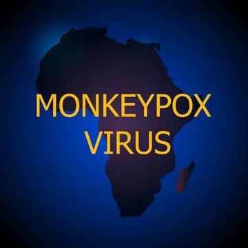 Monkeypox virus concept. Monkey smallpox type. Vector illustration Illustrazione stock