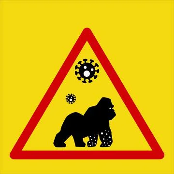 Monkeypox virus or monkeypox. Stop virus belongs to the genus Orthopoxvirus of Stock Illustration