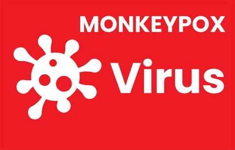 MONKEYPOX VIRUS vector illustration - Monkeypox is a zoonotic viral disease t Stock Illustration