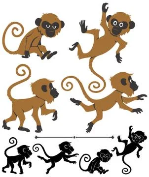 Monkeys Stock Illustration