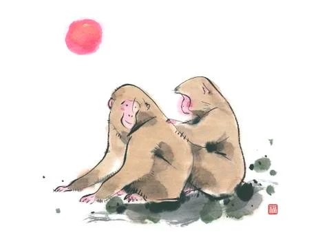 Monkeys Stock Illustration