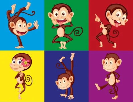Monkeys Stock Illustration