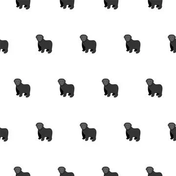 Monkeys seamless pattern. Vector illustration in a flat style. 스톡 일러스트