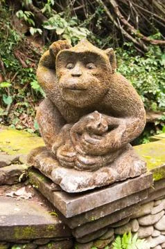 Monkey's statue Stock Photos