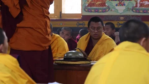 Monks in Nepal Stock Footage 250055585