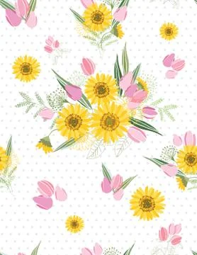 Mono circles pattern 2 Stock Illustration