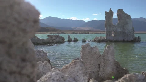 Mono Lake, Dolly move, Eastern Sierra Stock Footage 22634779