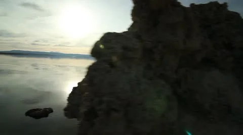 MONO LAKE PAN 2 Stock Footage 10788052