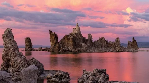 Mono Lake Sunset Timelapse Stock-Footage 80814137