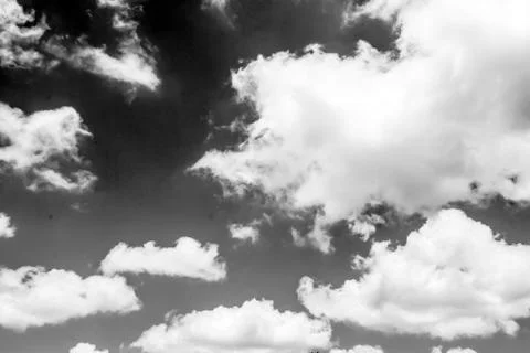 Mono sky and clouds Stock Photos