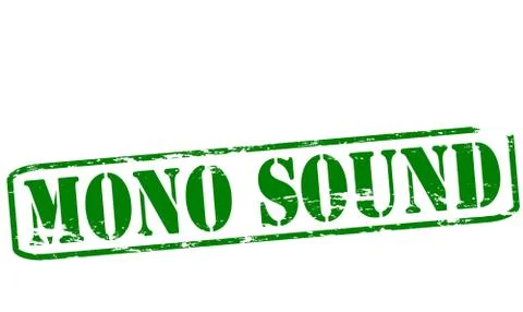 Mono sound Stock Illustration