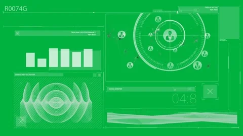 Mono UI animating map data on transparent canvas, marker sparking rings linking Stock Footage 325294517