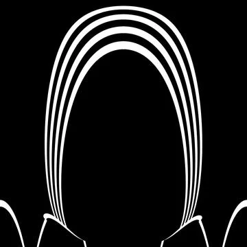Mono wave curve abstract 스톡 일러스트
