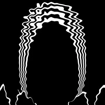 Mono wave curve abstract Stock Illustration