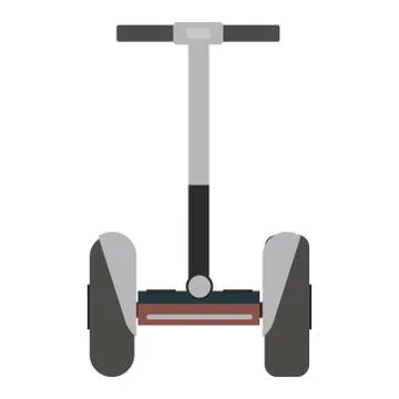 Mono wheel isolated roller vector scooter Stock Illustration