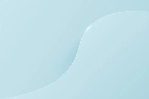 Monochromatic abstract background with white thin stripe. Blue wave. Stock Illustration