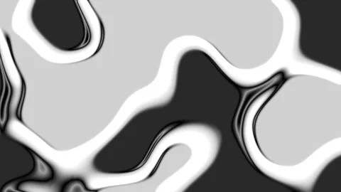 Monochromatic abstract design featuring wavy and fluid shapes Video stock 290849437