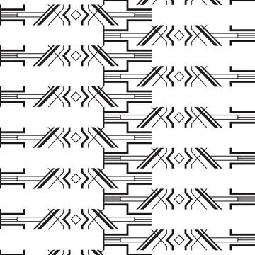 A monochromatic abstract pattern with intersecting lines Stock Illustration
