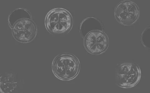 Monochromatic abstract spherical patterned background graphic Stock Illustration