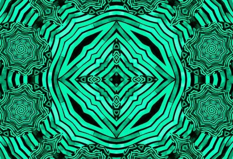 Monochromatic emerald background with abstract pattern 스톡 일러스트