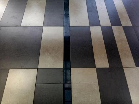 Monochromatic Floor Tiles Pattern. Foto stock