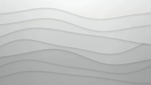 Monochromatic gray wave layers drift horizontally in a seamless loop Stock Footage 341490459