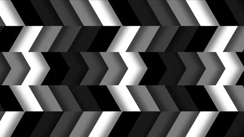 Monochromatic Horizontal Chevron Tile Pattern Loop Stock Footage 76406685
